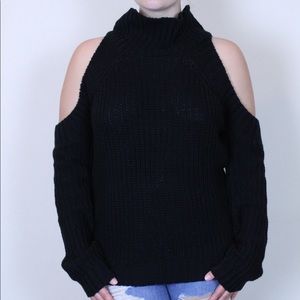 CHOLES ~ Open Shoulder Sweater